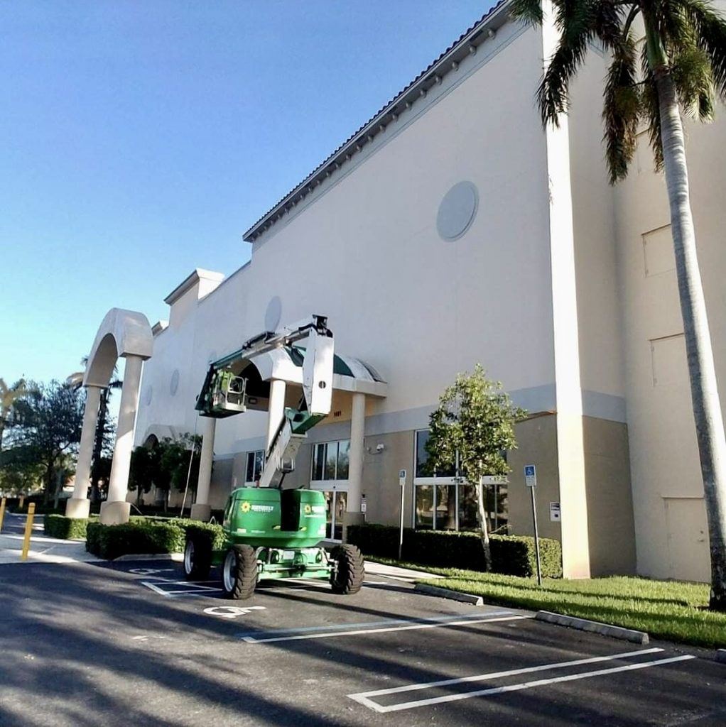 Commercial building exterior