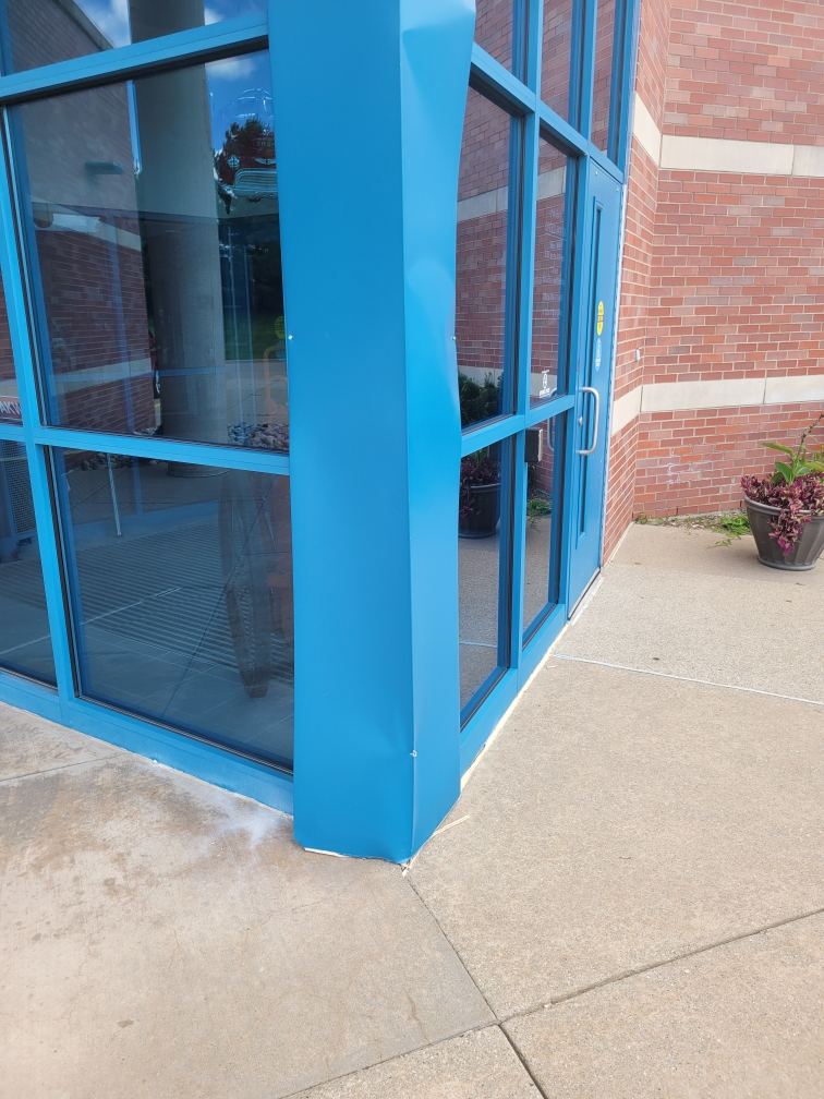 Storefront trim & frame painting